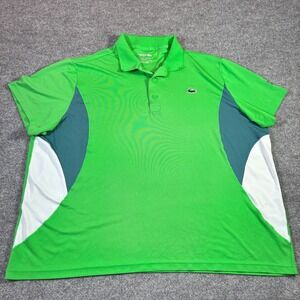 Lacoste Sport Novak Djokovic Polo Shirt Mens 4XL Green Ultra Dry Tennis